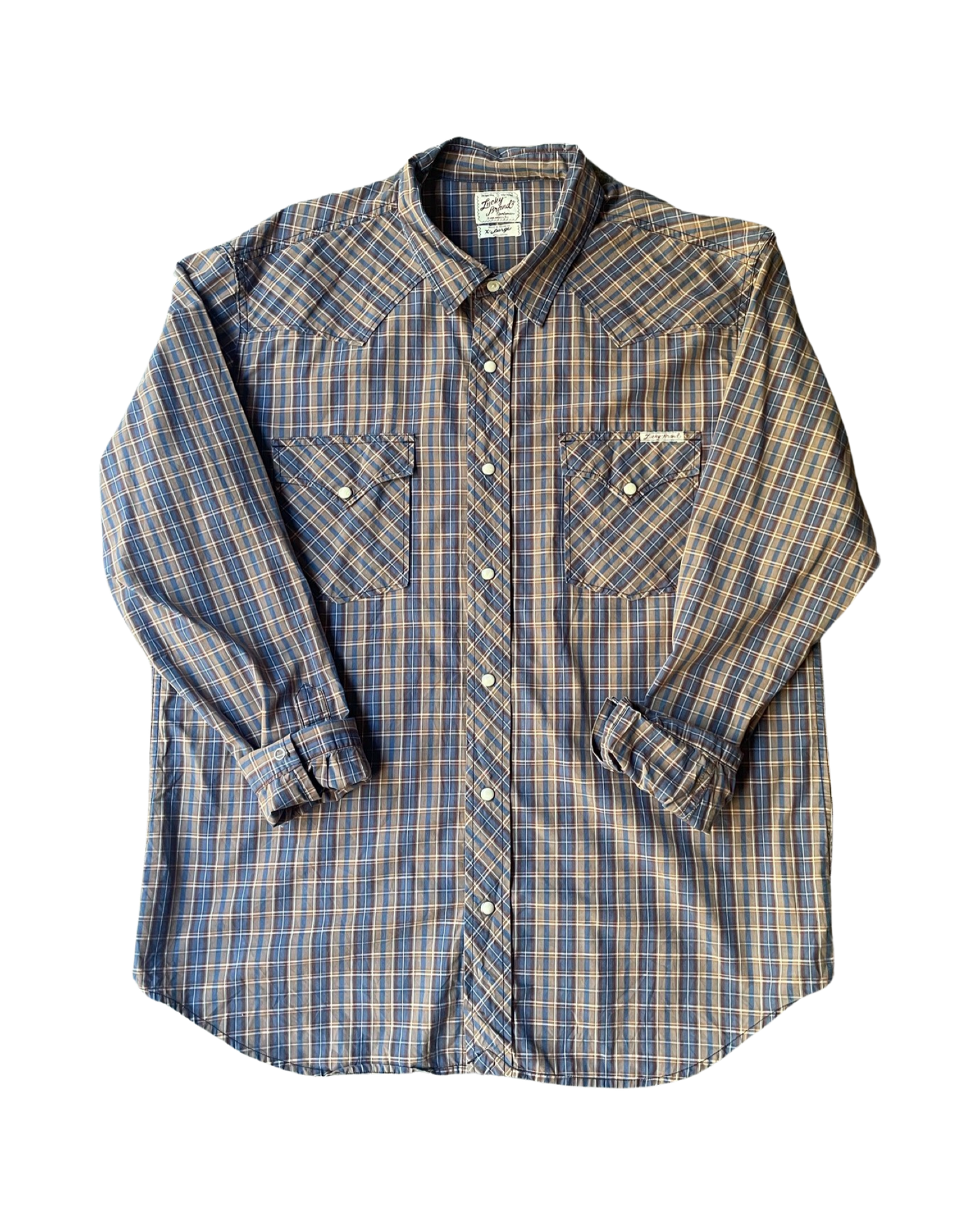 Vintage Check Western Shirt Size XL