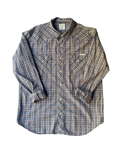 Vintage Check Western Shirt Size XL