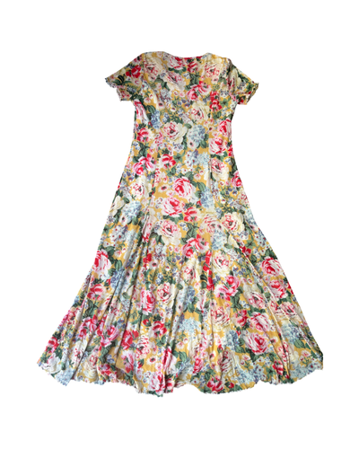 Vintage Y2K Mesh Flower Dress