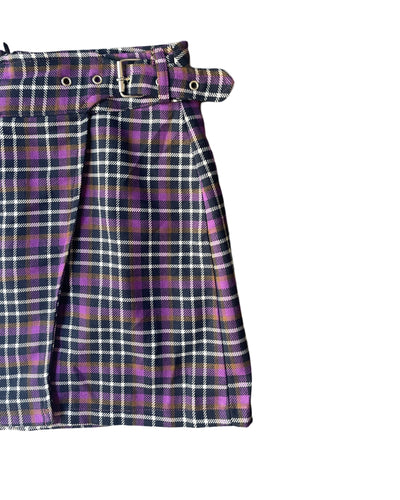 Vintage Y2K Check Mini Skirt