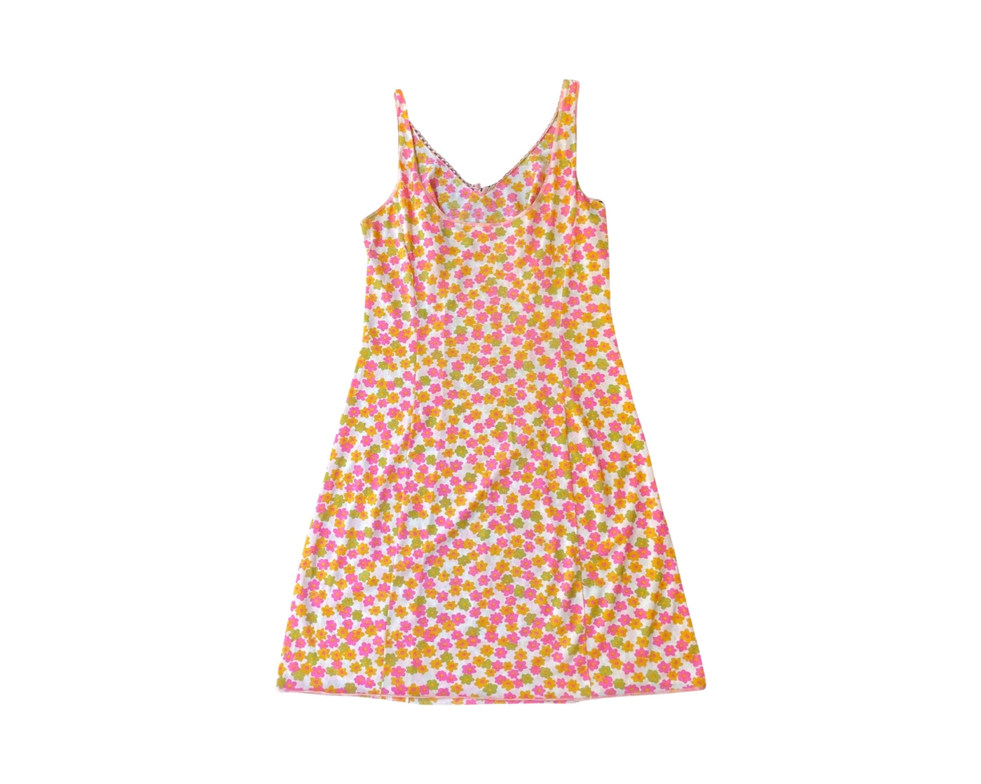 Vintage Y2K Flower Slip Dress Size 10