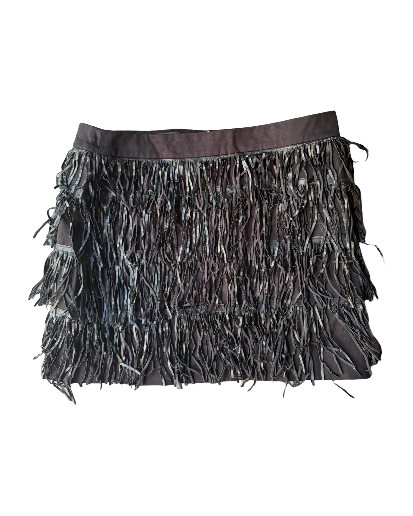 Vintage Fringe Mini Skirt Size 8