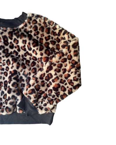 Vintage 90’s leopard Fleece Jumper