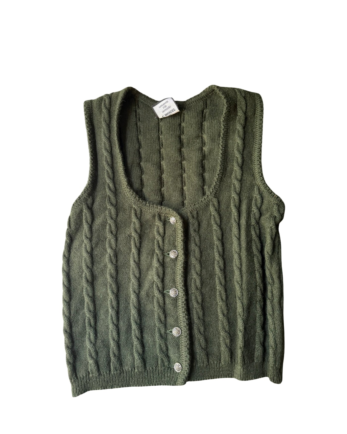 Vintage Wool Vest Top Size 10