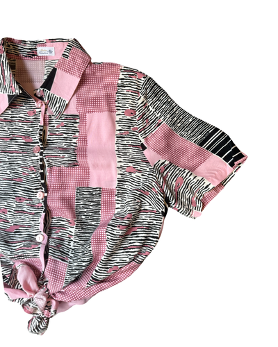 Vintage Pattern Blouse Size 14