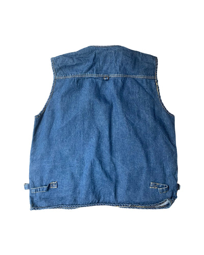 Vintage Y2K Denim Cargo Vest