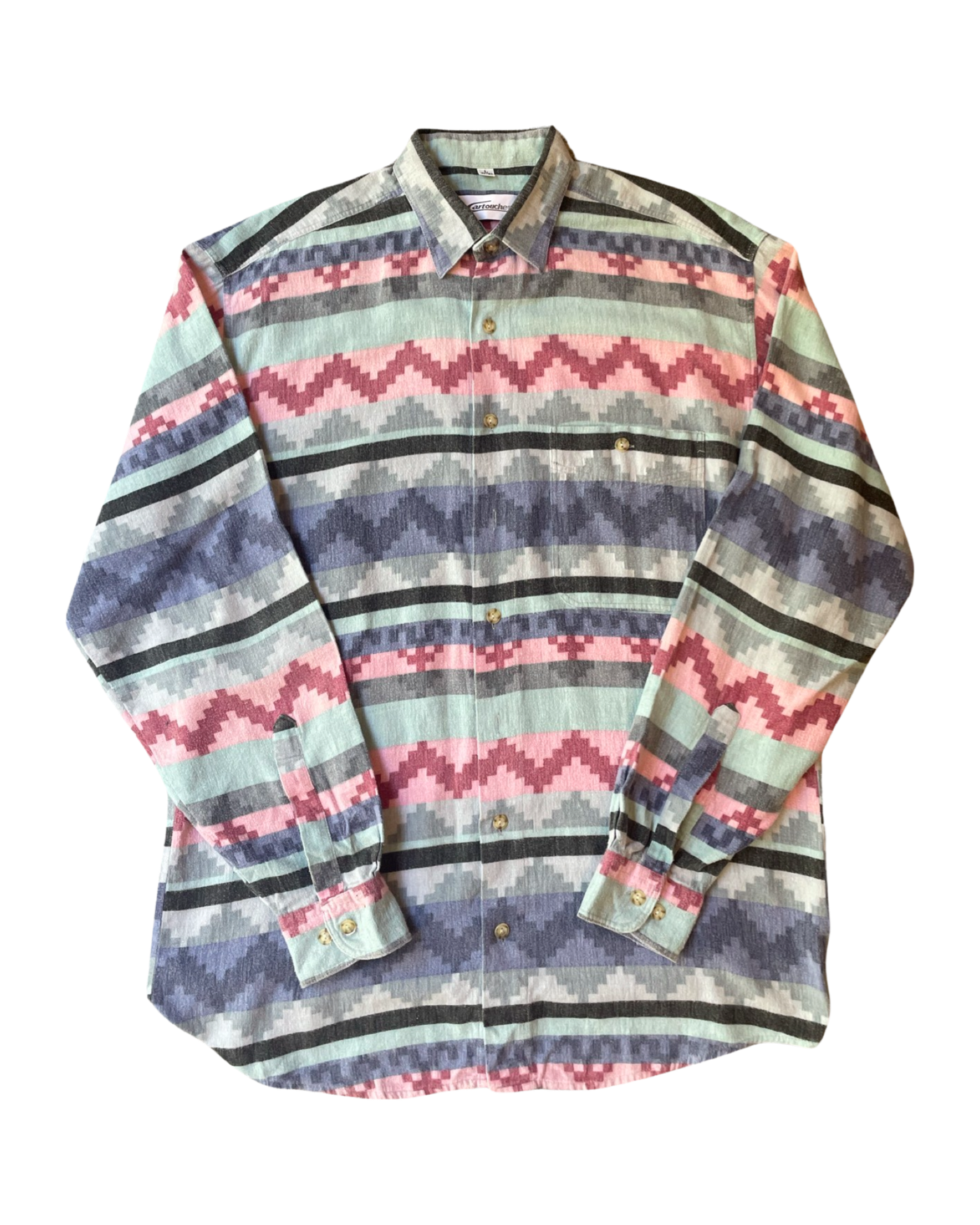 Vintage Aztec Flannel Shirt Size Size L