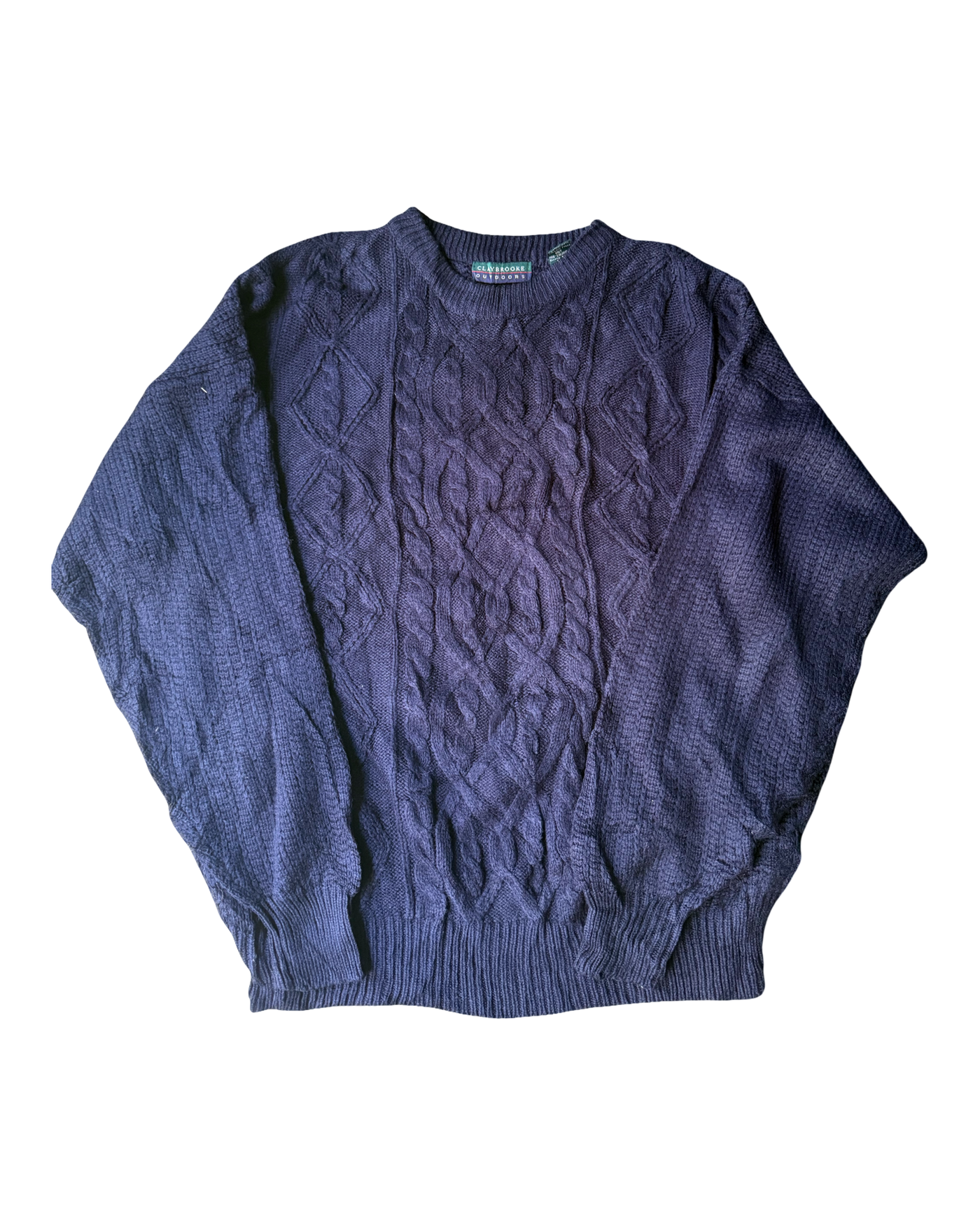 Vintage Cable Knit Jumper Size XL