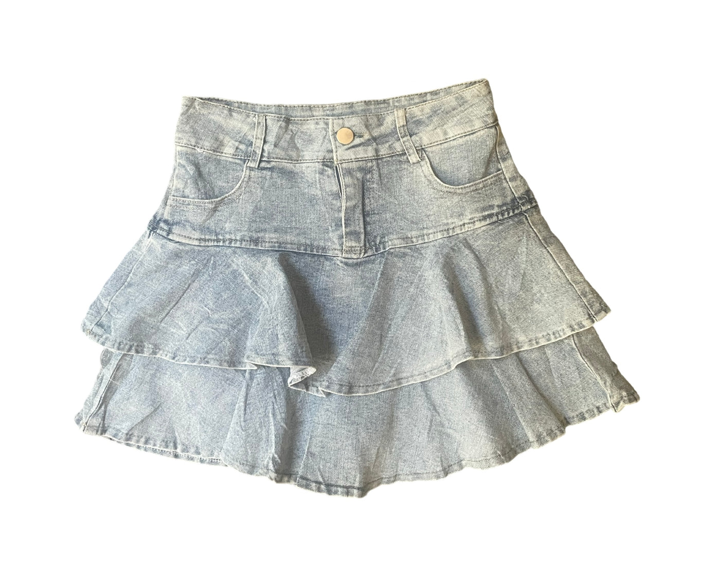 Vintage Y2K Ruffle Mini Skirt