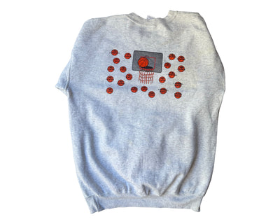 Vintage College Crew Neck Jumper Size L