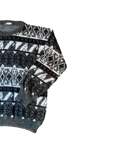 Vintage 80’s Pattern Knit Jumper Size L