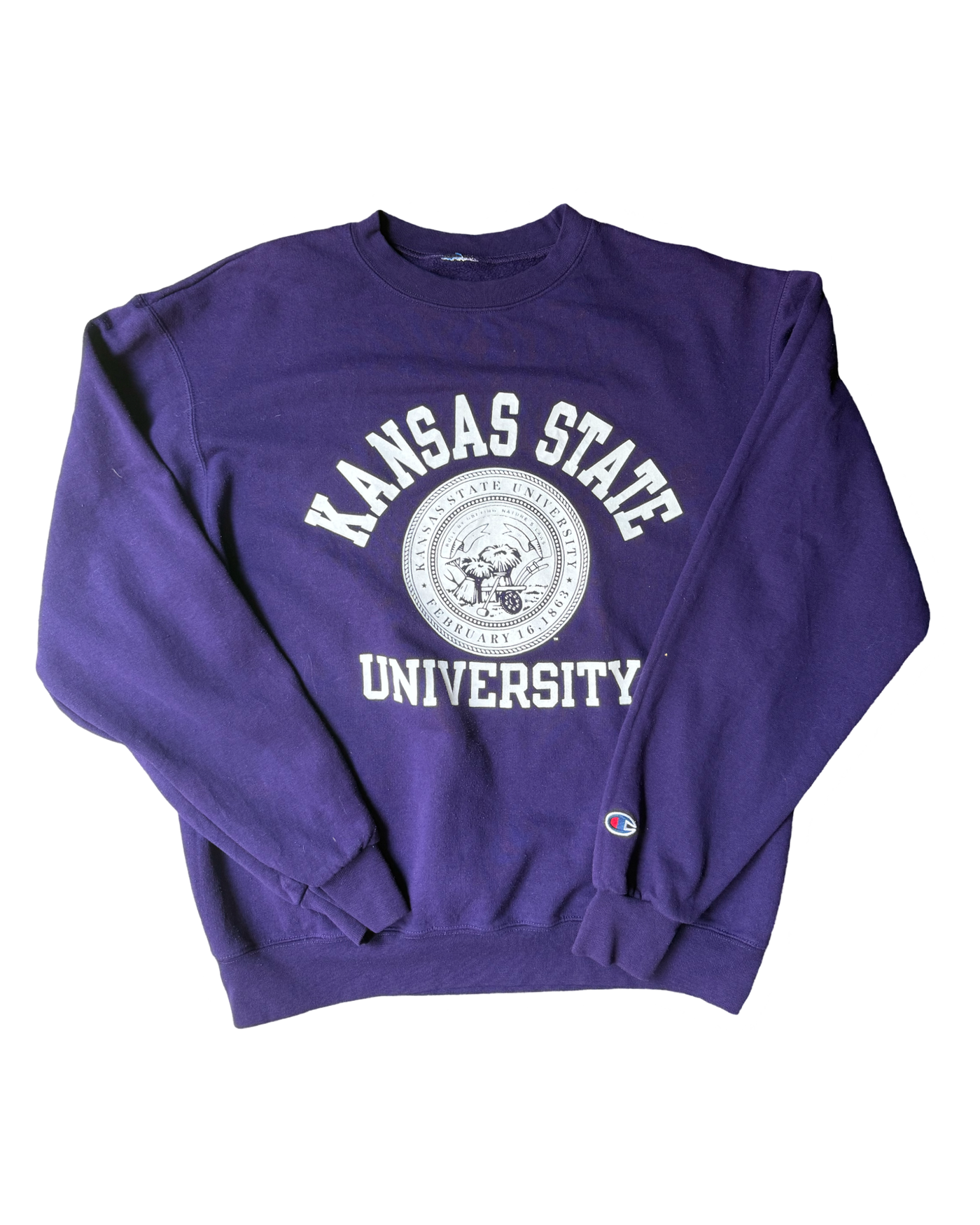 Vintage College Crew Neck Jumper Size M