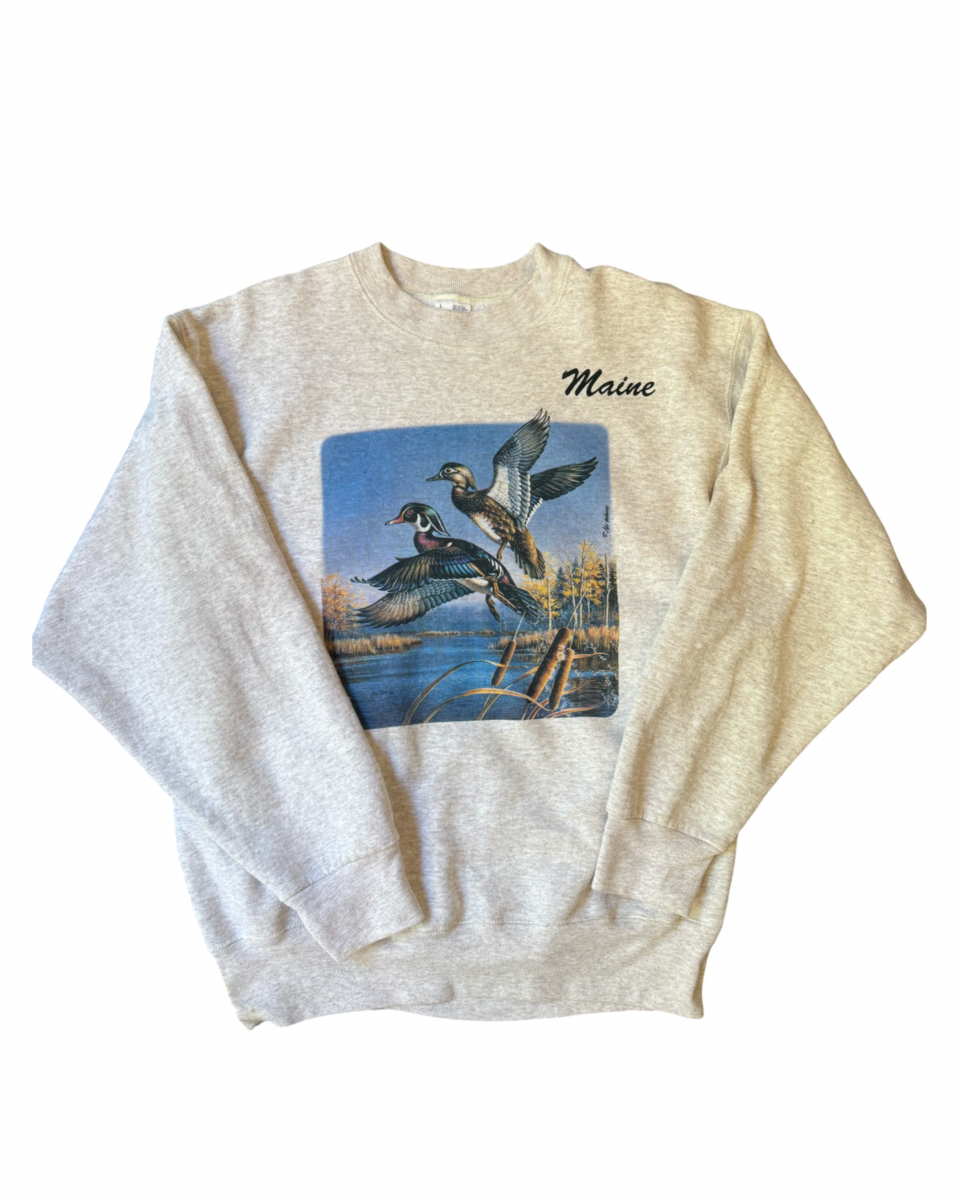 Vintage Animal Crew Neck Jumper Size L