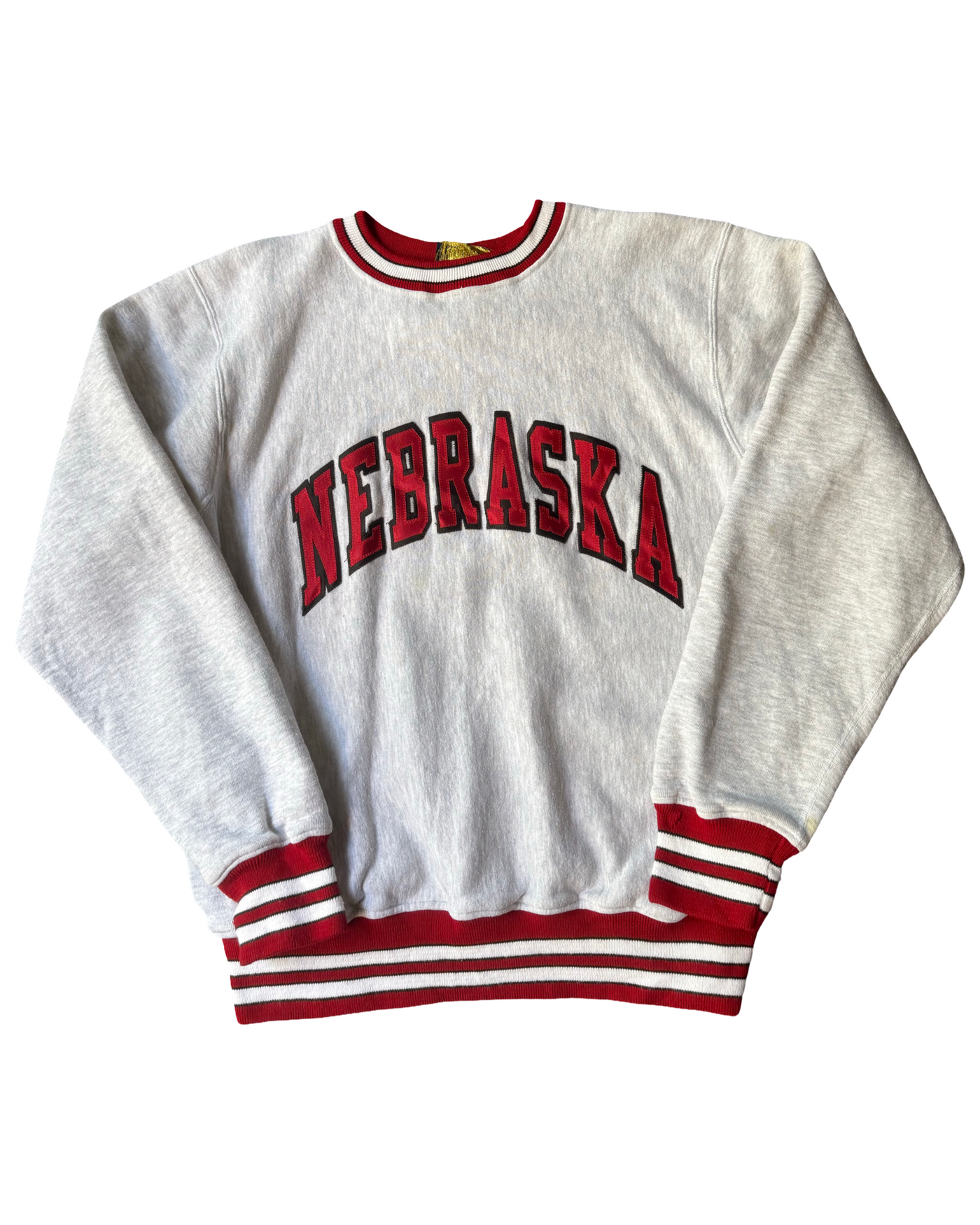 Vintage College Crew Neck Jumper Size XL