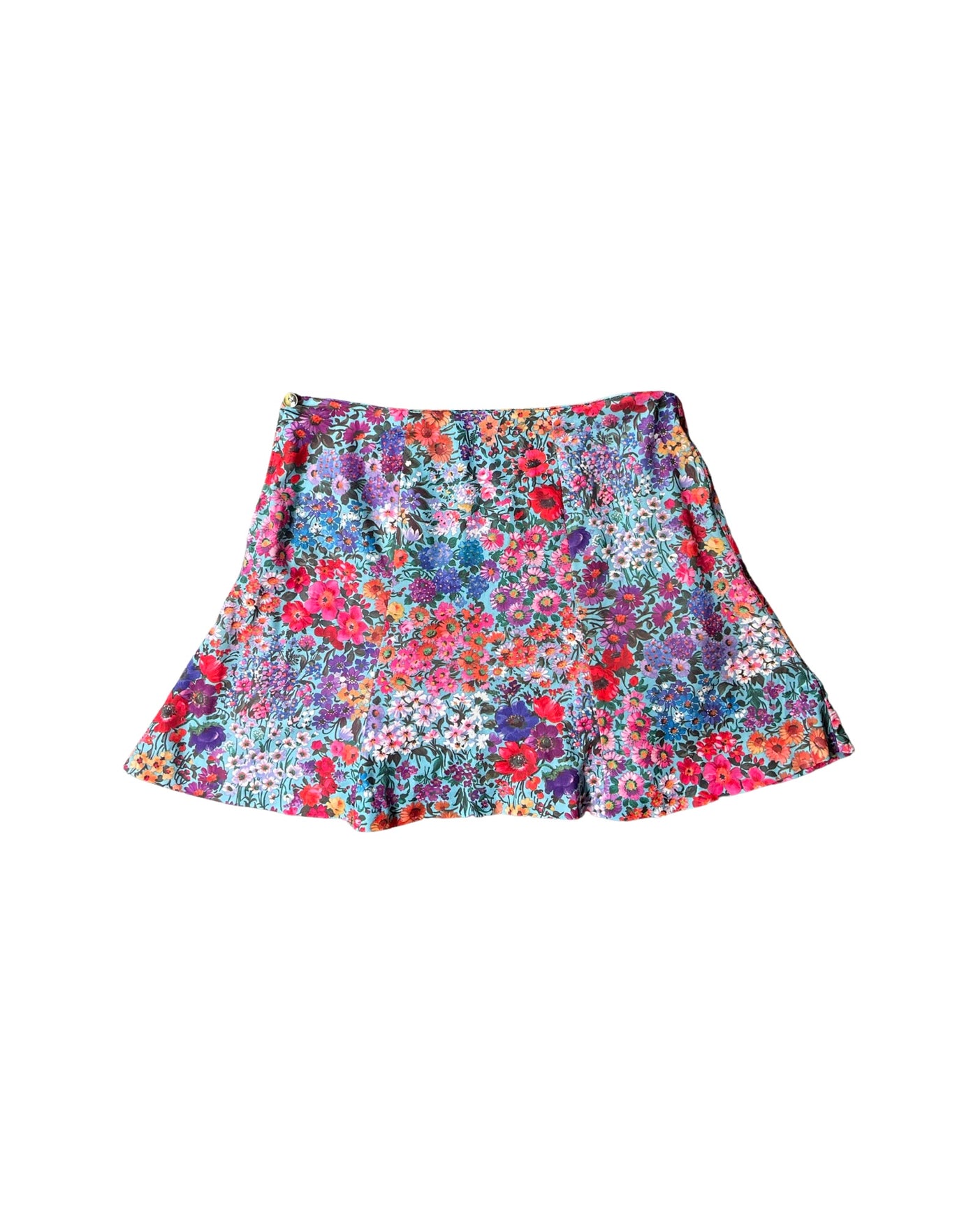 Vintage Flower Mini Skirt